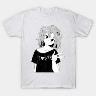 Kawaii Frog Lover Victory Pose Manga T-Shirt